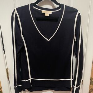 Michael Kors Dark navy  Sweater with Light Trim